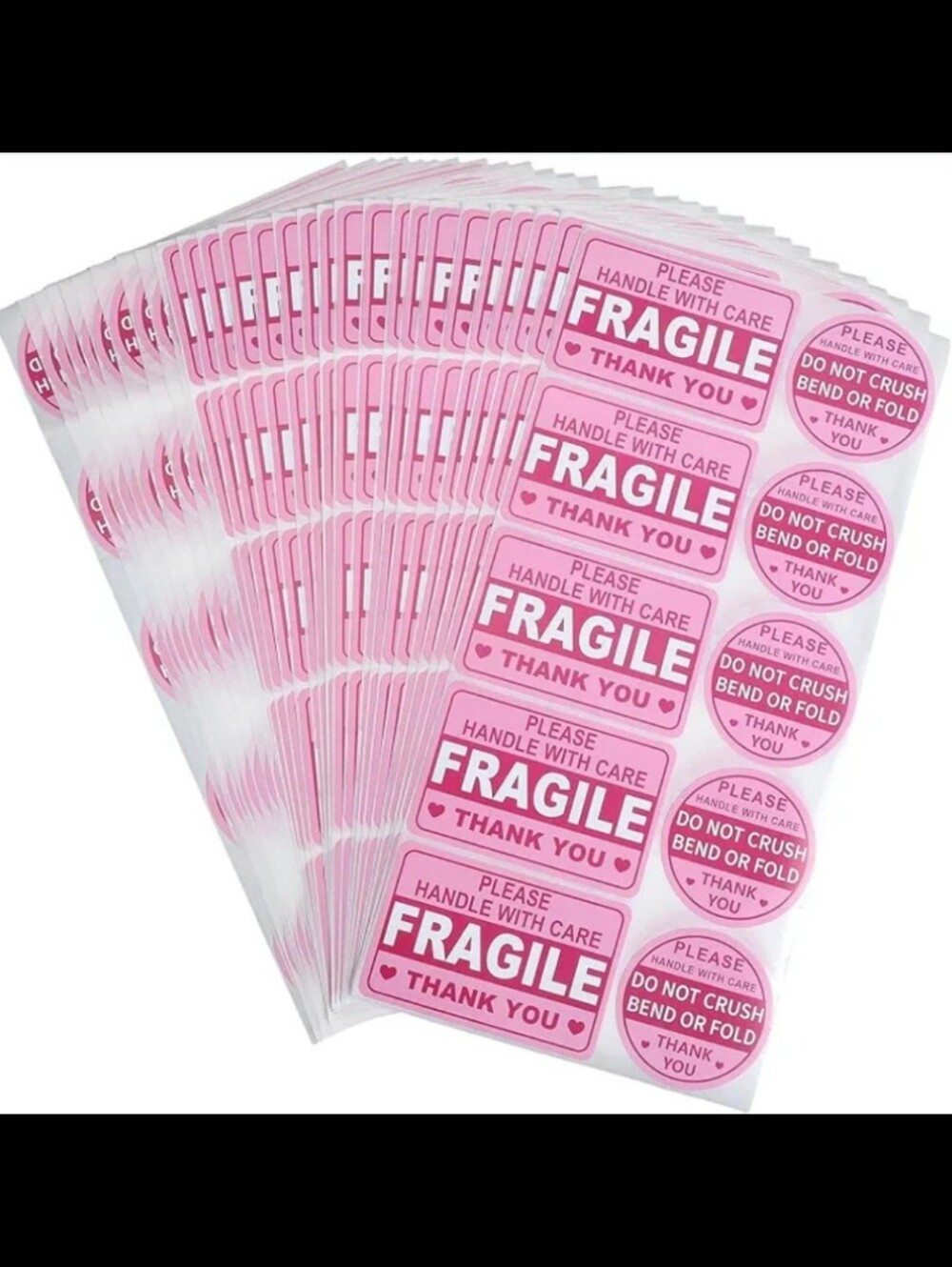 50pc FRAGILE STICKERS
